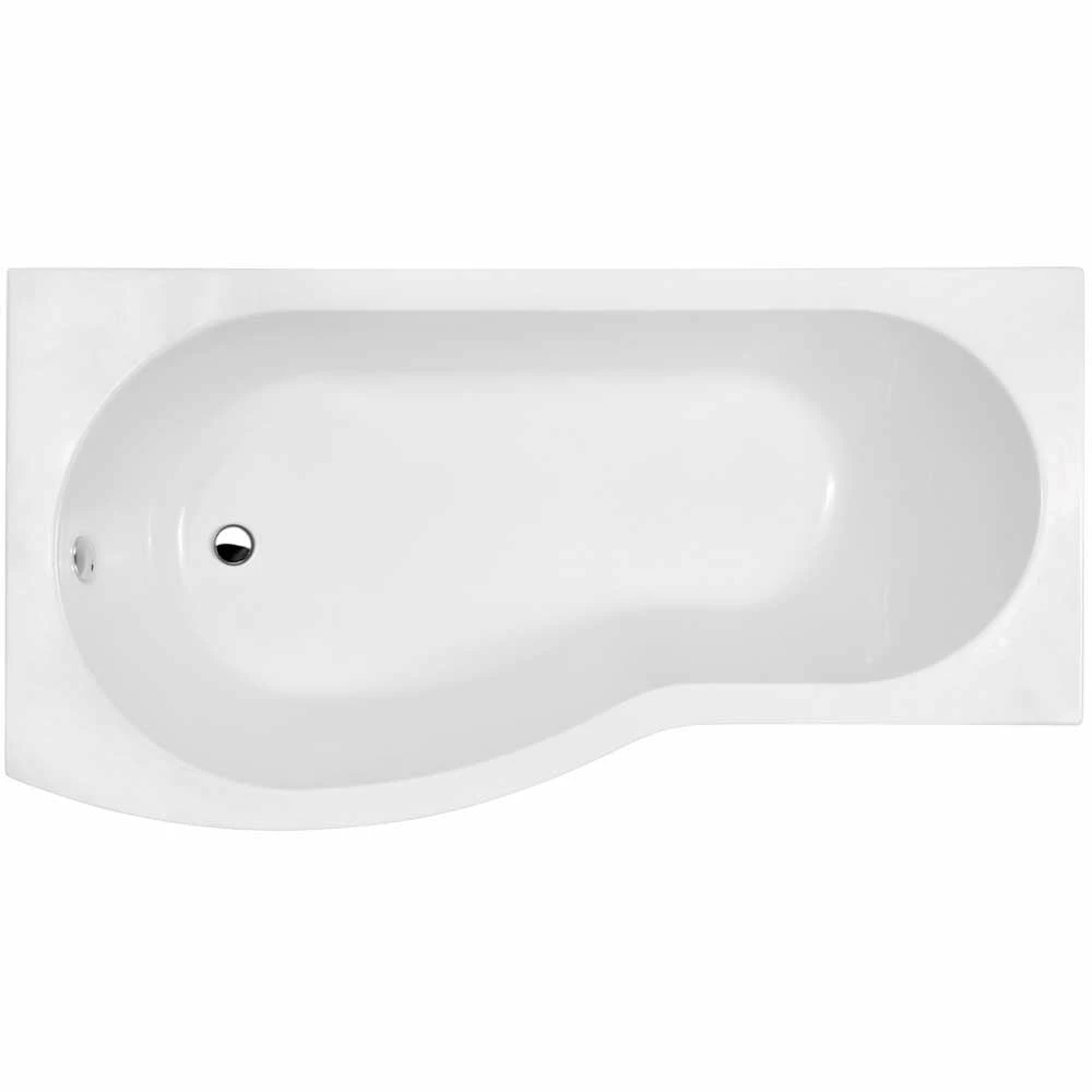Nuie Curved B Shaped Single Ended Bath LH 1700x900x740 1 Nuie Curved B Shaped Single Ended Bath LH 1700x900x740