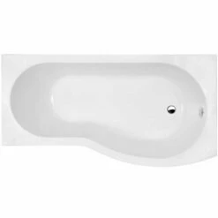 Nuie Curved B Shaped Single Ended Bath RH 1500x900x740