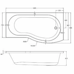 Nuie Curved B Shaped Single Ended Bath RH 1700x900x740 5 Nuie Curved B Shaped Single Ended Bath RH 1700x900x740 -HANSGROHE Shop nuie curved b shaped single ended bath rh 1700x900x740 p34047 176089 image