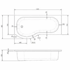 Nuie Curved P Shape 1700mm Shower Bath LH, Fixed Screen & White Panel 5 Nuie Curved P Shape 1700mm Shower Bath LH, Fixed Screen & White Panel -HANSGROHE Shop nuie curved p shape 1700mm shower bath lh fixed screen white panel p34048 166188 image