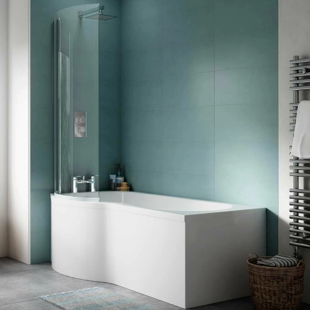 Nuie Curved P Shaped Single Ended Bath LH 1700x850x700 2 Nuie Curved P Shaped Single Ended Bath LH 1700x850x700 - Image 2