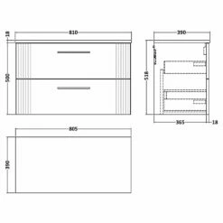 Nuie Deco Satin Grey 800mm Wall Hung 2-Drawer Vanity Unit & Worktop 5 Nuie Deco Satin Grey 800mm Wall Hung 2-Drawer Vanity Unit & Worktop -HANSGROHE Shop nuie deco satin grey 800mm wall hung 2 drawer vanity unit worktop p62579 270681 image