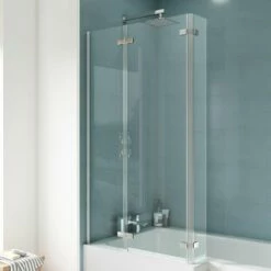 Nuie Ella Hinged Bath Screen - ERSBS0