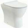 Nuie Freya White Back To Wall Toilet Pan & Soft Close Seat - NCG306