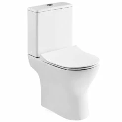 Nuie Freya White Close Coupled Toilet Pan, Cistern & Sandwich Soft Close Seat - NCG350 -HANSGROHE Shop nuie freya white close coupled toilet pan cistern sandwich soft close seat ncg350 p30943 150247 image