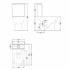 Nuie Freya White Close Coupled Toilet Pan, Cistern & Sandwich Soft Close Seat - NCG350 -HANSGROHE Shop nuie freya white close coupled toilet pan cistern sandwich soft close seat ncg350 p30943 150251 image