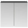 Nuie Fusion Gloss Grey 800mm Mirror Unit 715x800x180 OFF919