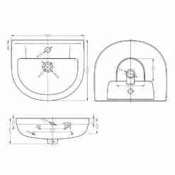 Nuie Harmony 500x416 2th White Basin & Semi Pedestal CHM004 5 Nuie Harmony 500x416 2th White Basin & Semi Pedestal CHM004 -HANSGROHE Shop nuie harmony 500x416 2th white basin semi pedestal chm004 p30958 150319 image