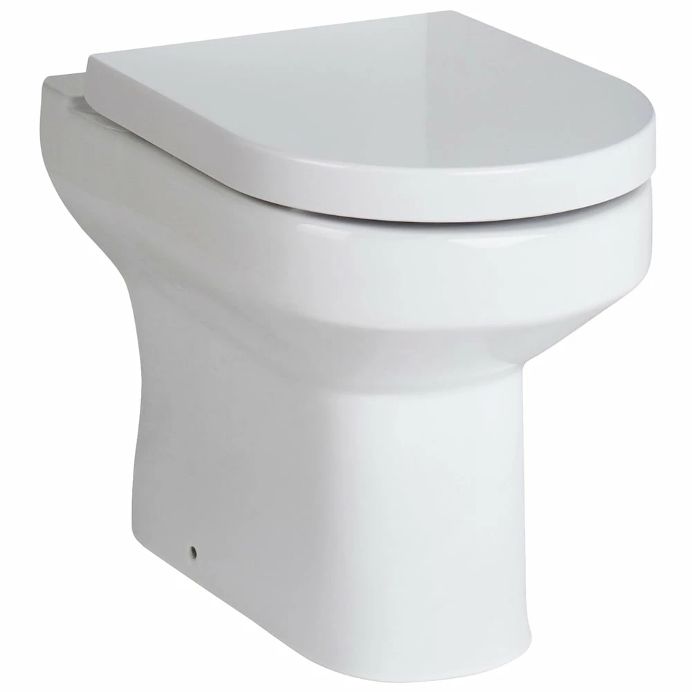 Nuie Harmony White Back To Wall Pan - NCH606 1 Nuie Harmony White Back To Wall Pan - NCH606