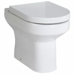 Nuie Harmony White Back To Wall Toilet Pan & Soft Close Seat