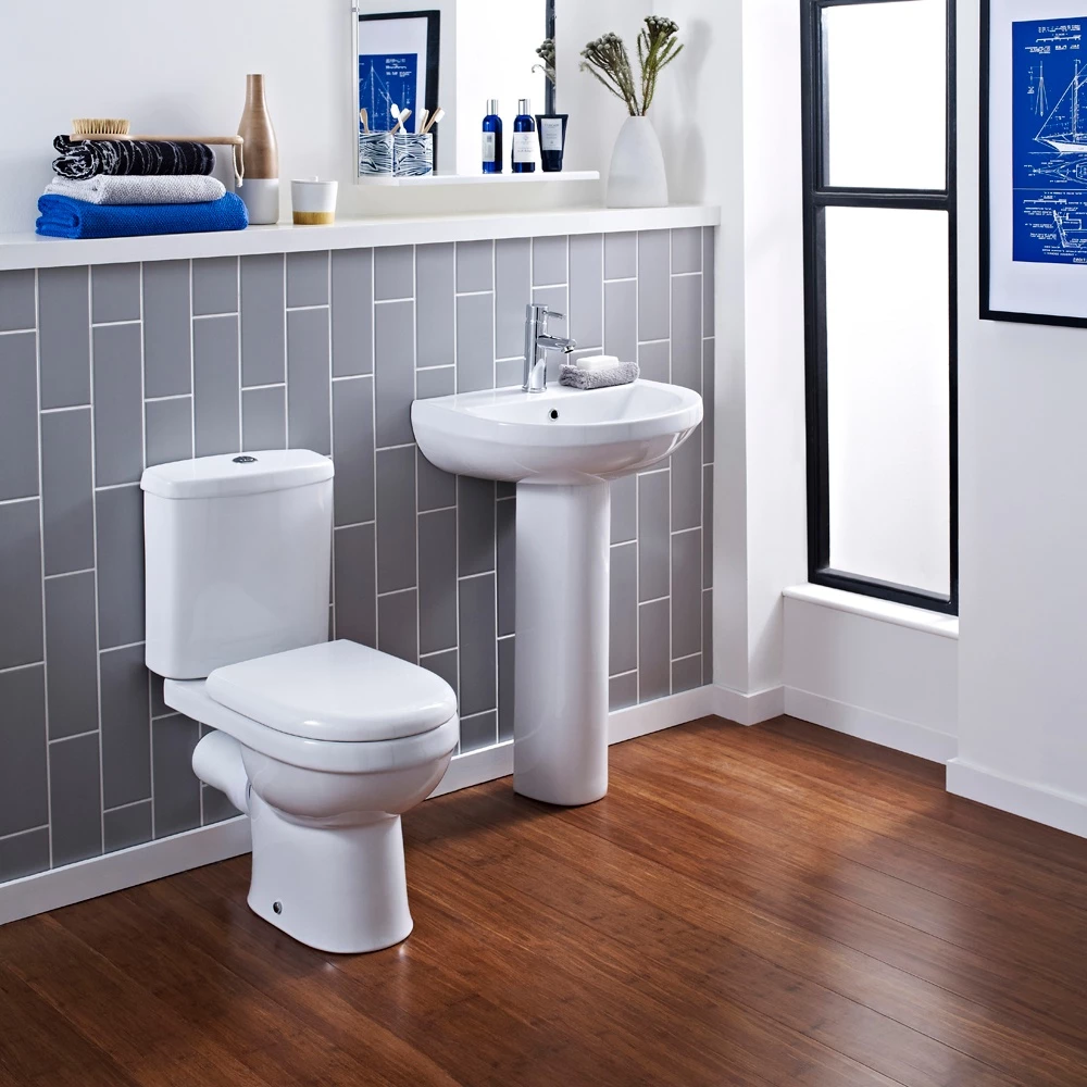 Nuie Ivo 550x445 1th White Basin & Full Pedestal - CIV002 3 Nuie Ivo 550x445 1th White Basin & Full Pedestal - CIV002 - Image 3