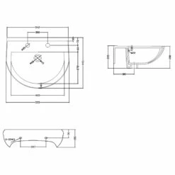 Nuie Ivo 550x445 1th White Basin & Full Pedestal - CIV002 9 Nuie Ivo 550x445 1th White Basin & Full Pedestal - CIV002 -HANSGROHE Shop nuie ivo 550x445 1th white basin full pedestal civ002 p30946 150267 image