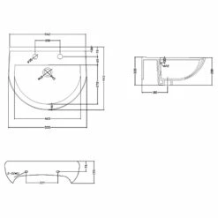 Nuie Ivo 550x445 2th White Basin & Full Pedestal CIV003 9 Nuie Ivo 550x445 2th White Basin & Full Pedestal CIV003 -HANSGROHE Shop nuie ivo 550x445 2th white basin full pedestal civ003 p30947 150272 image
