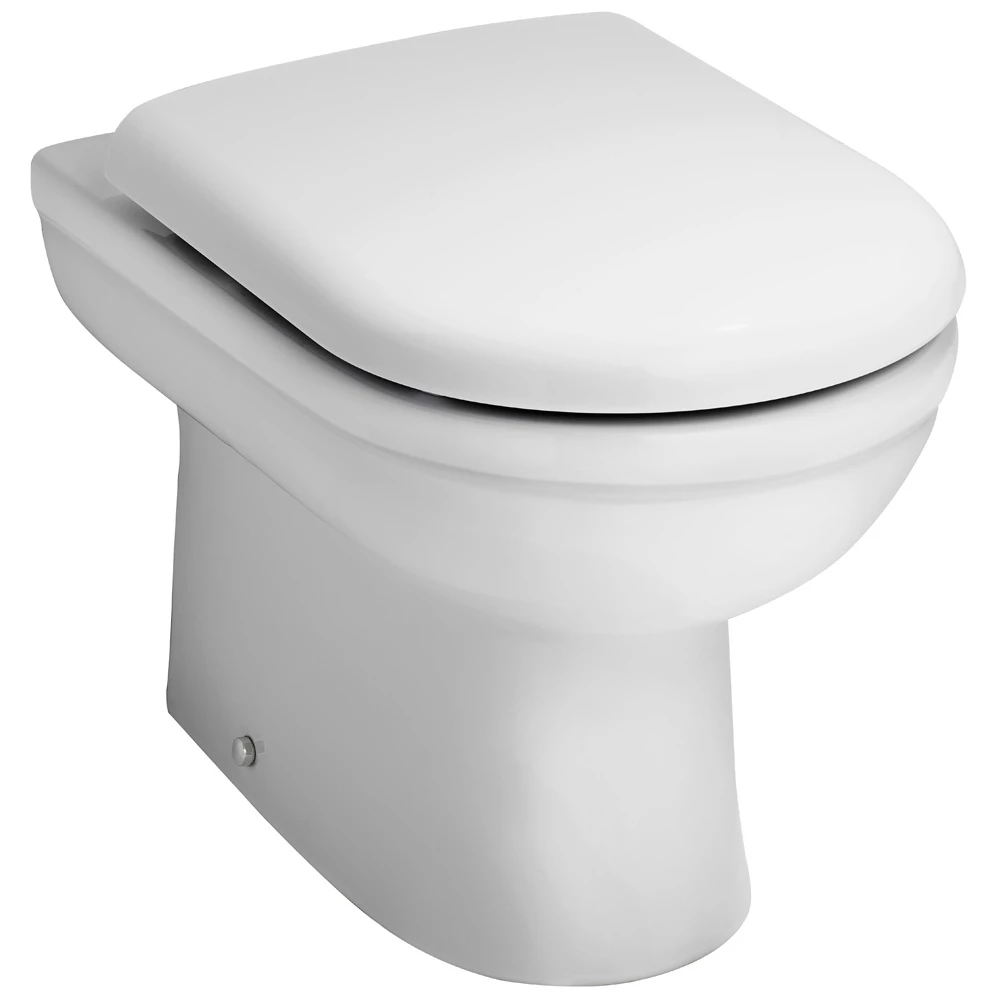 Nuie Ivo White Back To Wall Toilet Pan & Soft Close Seat 1 Nuie Ivo White Back To Wall Toilet Pan & Soft Close Seat