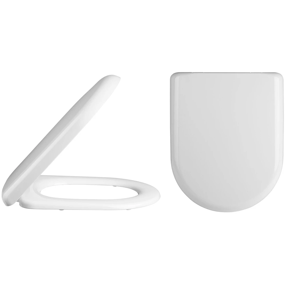 Nuie Ivo White Back To Wall Toilet Pan & Soft Close Seat 2 Nuie Ivo White Back To Wall Toilet Pan & Soft Close Seat - Image 2