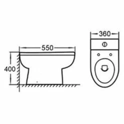 Nuie Ivo White Back To Wall Toilet Pan & Soft Close Seat 6 Nuie Ivo White Back To Wall Toilet Pan & Soft Close Seat -HANSGROHE Shop nuie ivo white back to wall toilet pan soft close seat p30949 150284 image