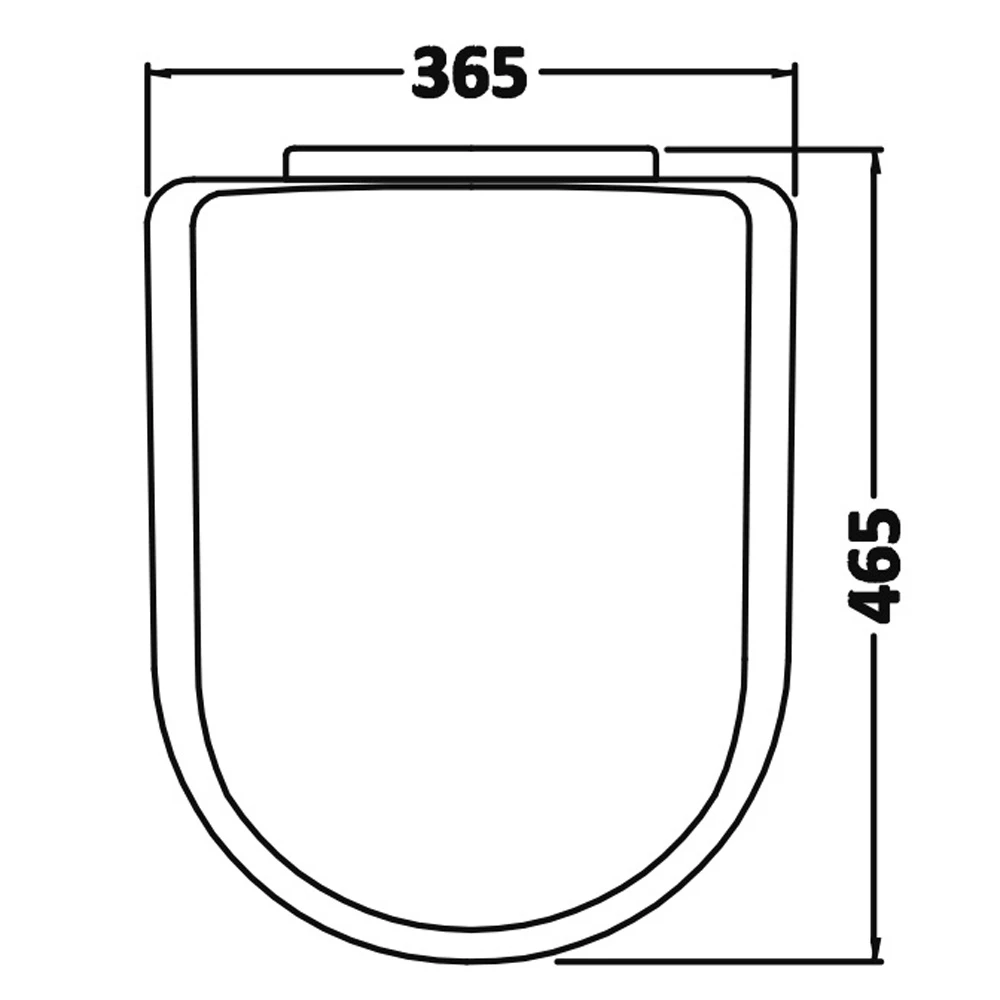 Nuie Ivo White Back To Wall Toilet Pan & Soft Close Seat 4 Nuie Ivo White Back To Wall Toilet Pan & Soft Close Seat - Image 4