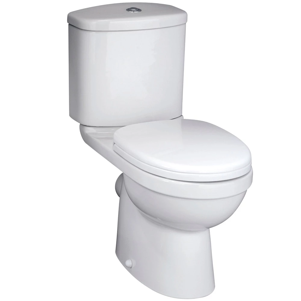 Nuie Ivo White Close Coupled Toilet Pan, Cistern & Soft Close Seat - NCS250 1 Nuie Ivo White Close Coupled Toilet Pan, Cistern & Soft Close Seat - NCS250