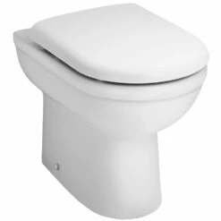 Nuie Ivo White Extended Height Back To Wall Toilet Pan & Soft Close Seat
