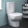 Nuie Knedlington White Compact Close Coupled Toilet Pan, Cistern & Soft Close Seat