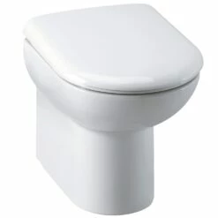 Nuie Lawton White Back To Wall Toilet Pan & Soft Close Seat