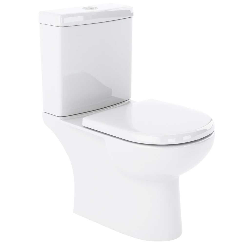 Nuie Lawton White Close Coupled Toilet Pan, Cistern & Soft Close Toilet Seat 4 Nuie Lawton White Close Coupled Toilet Pan, Cistern & Soft Close Toilet Seat - Image 4