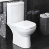 Nuie Lawton White Close Coupled Toilet Pan, Cistern & Soft Close Toilet Seat