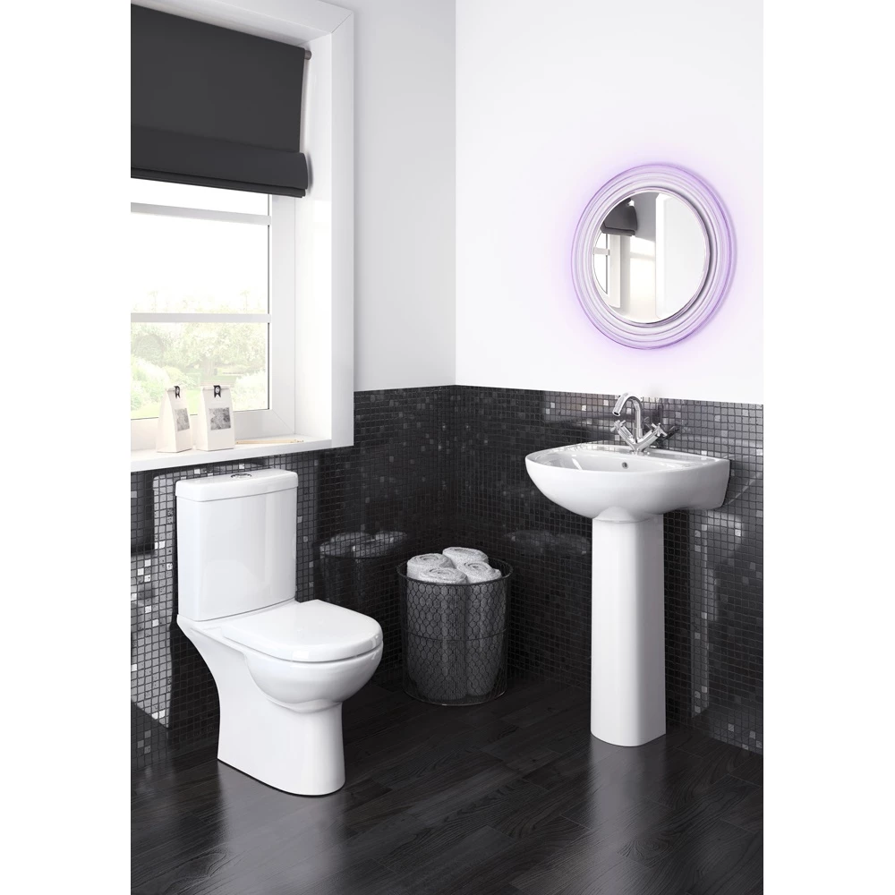 Nuie Lawton White Close Coupled Toilet Pan, Cistern & Soft Close Toilet Seat 3 Nuie Lawton White Close Coupled Toilet Pan, Cistern & Soft Close Toilet Seat - Image 3