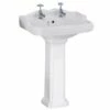 Nuie Legend 580x470 2th White Basin & Full Pedestal CLG004