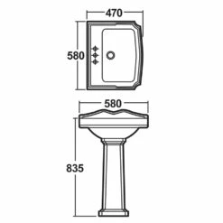 Nuie Legend 580x470 2th White Basin & Full Pedestal CLG004 9 Nuie Legend 580x470 2th White Basin & Full Pedestal CLG004 -HANSGROHE Shop nuie legend 580x470 2th white basin full pedestal clg004 p31017 150741 image