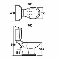 Nuie Legend White Close Coupled Toilet Pan, Cistern & Seat - CLG003 -HANSGROHE Shop nuie legend white close coupled toilet pan cistern seat clg003 p31016 150736 image