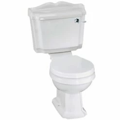 Nuie Legend White Close Coupled Toilet Pan, Cistern & Seat - CLG003 -HANSGROHE Shop nuie legend white close coupled toilet pan cistern seat clg003 p31016 203844 image