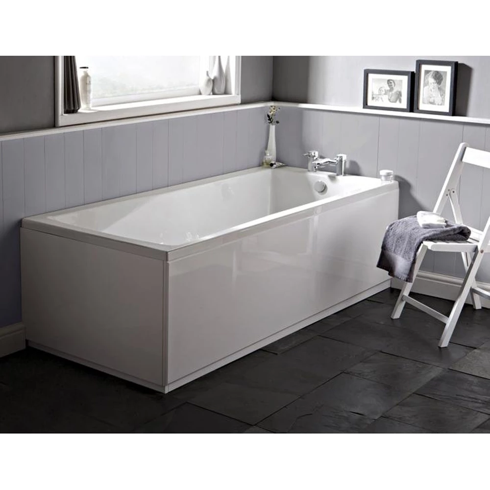 Nuie Linton Square Single Ended Straight Bath 1600x700 2 Nuie Linton Square Single Ended Straight Bath 1600x700 - Image 2