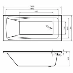 Nuie Linton Square Single Ended Straight Bath 1600x700 5 Nuie Linton Square Single Ended Straight Bath 1600x700 -HANSGROHE Shop nuie linton square single ended straight bath 1600x700 p4474 146938 image