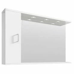 Nuie Mayford Gloss White 1200mm Mirror - PRC117