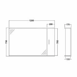 Nuie Mayford Gloss White 1200mm Mirror - PRC117 -HANSGROHE Shop nuie mayford gloss white 1200mm mirror prc117 p29731 145622 image