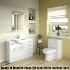 Nuie Mayford Gloss White 600x330mm Back To Wall WC Toilet Unit PRC144 -HANSGROHE Shop nuie mayford gloss white 600x330mm back to wall wc toilet unit prc144 p29753 153403 image