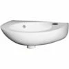 Nuie Melbourne 350x280 1th White Ceramics Wall Hung Round Basin NCU932