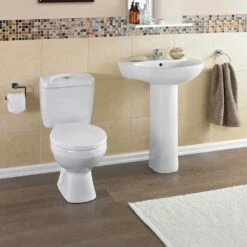 Nuie Melbourne 550x475 1th White Basin & Full Pedestal -HANSGROHE Shop nuie melbourne 550x475 1th white basin full pedestal p30952 160921 image