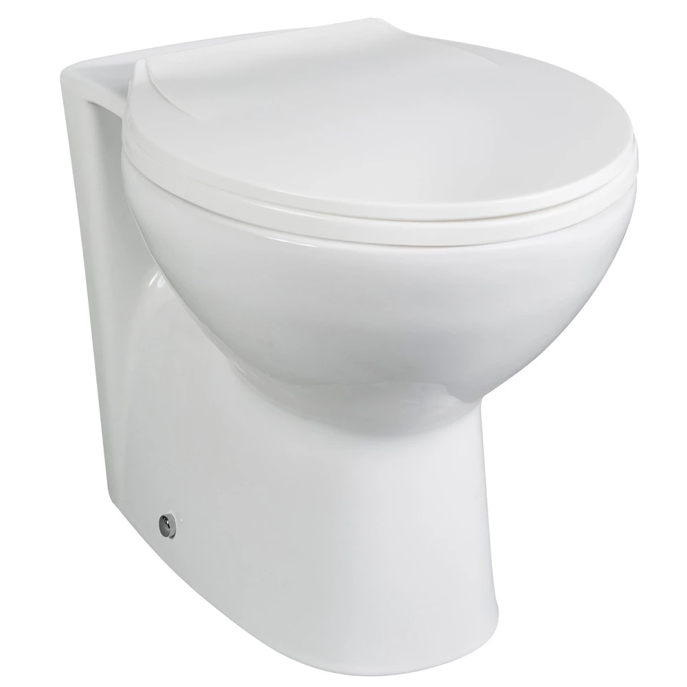 Nuie Melbourne White Back To Wall Toilet Pan & Soft Close Seat 1 Nuie Melbourne White Back To Wall Toilet Pan & Soft Close Seat