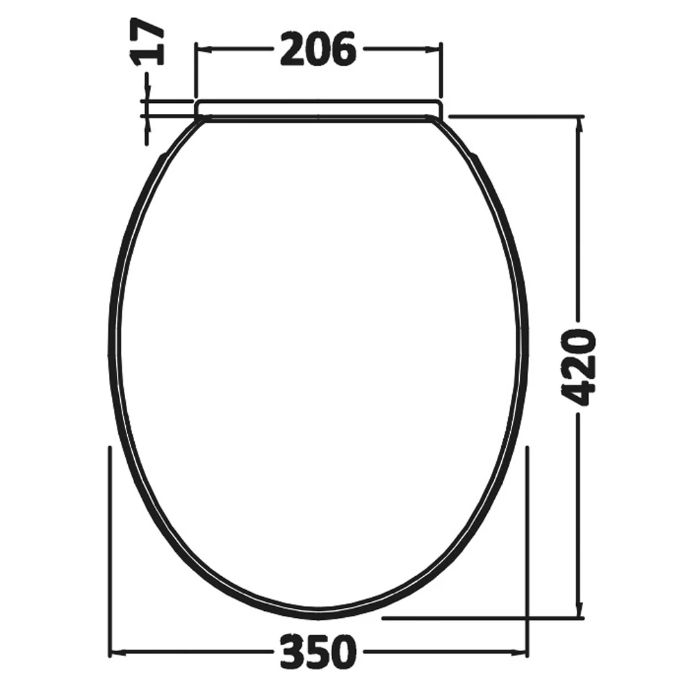 Nuie Melbourne White Back To Wall Toilet Pan & Soft Close Seat 4 Nuie Melbourne White Back To Wall Toilet Pan & Soft Close Seat - Image 4