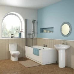 Nuie Otley Round Double Ended Straight Bath 1700x750 Front Panel -HANSGROHE Shop nuie otley round double ended straight bath 1700x750 front panel p58372 258468 image