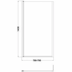 Nuie Pacific Matt Black Square Bath Screen With Fixed Return - NSBS7BP 5 Nuie Pacific Matt Black Square Bath Screen With Fixed Return - NSBS7BP -HANSGROHE Shop nuie pacific matt black square bath screen with fixed return nsbs7bp p40924 201564 image