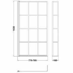 Nuie Pacific Matt Black Square Framed Bath Screen With Fixed Return - NSBS7BF 5 Nuie Pacific Matt Black Square Framed Bath Screen With Fixed Return - NSBS7BF -HANSGROHE Shop nuie pacific matt black square framed bath screen with fixed return nsbs7bf p40923 201562 image