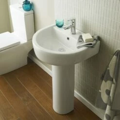 Nuie Provost 520x450 1th White Basin & Full Pedestal - CPV002 9 Nuie Provost 520x450 1th White Basin & Full Pedestal - CPV002 -HANSGROHE Shop nuie provost 520x450 1th white basin full pedestal cpv002 p46991 222172 image