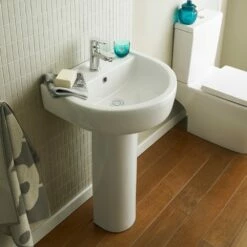 Nuie Provost 520x450 1th White Basin & Full Pedestal - CPV002 12 Nuie Provost 520x450 1th White Basin & Full Pedestal - CPV002 -HANSGROHE Shop nuie provost 520x450 1th white basin full pedestal cpv002 p46991 222175 image