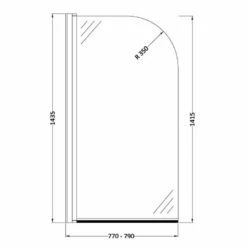 Nuie Straight Bath Shower Screen With Rail 1400mm 5 Nuie Straight Bath Shower Screen With Rail 1400mm -HANSGROHE Shop nuie straight bath shower screen with rail 1400mm p4314 17444 image