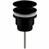 Nuie Universal Black Push Button Slotted & Un-Slotted Basin Waste - EK410