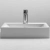 Nuie Vessel 460x330 1th White Rectangular Countertop Basin- NBV002