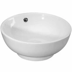 Nuie Vessels 410x410 White Round Countertop Basin NBV124